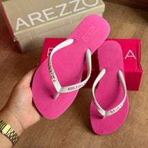 Chinelo de Dedo Arezzo Multicolorido Essential Action