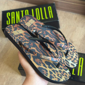 Chinelo Santa Lolla Flip Flop Borracha